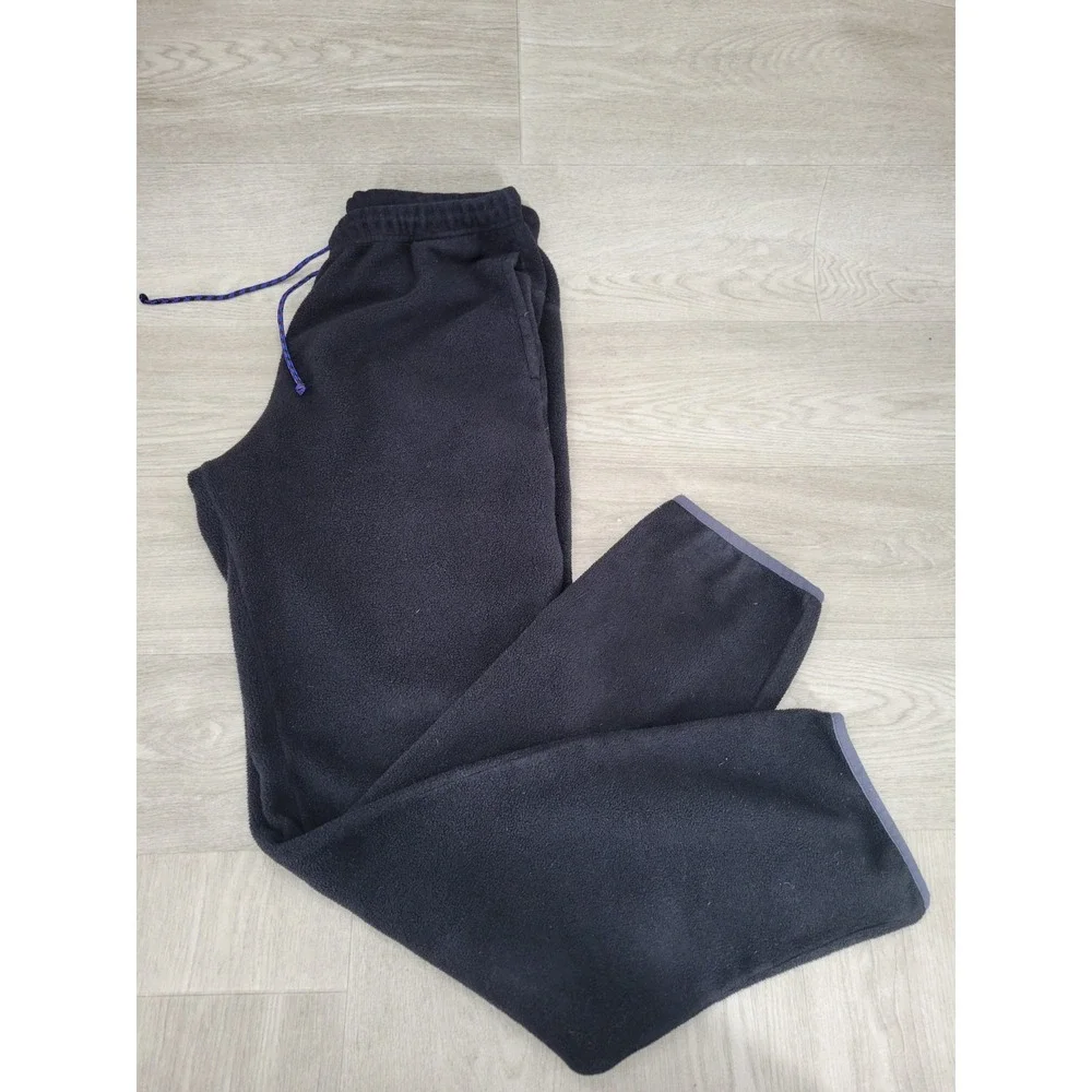 Patagonia Synchilla Fleece Jogger Pants Men's Medium Reg Black Outdoor Casual